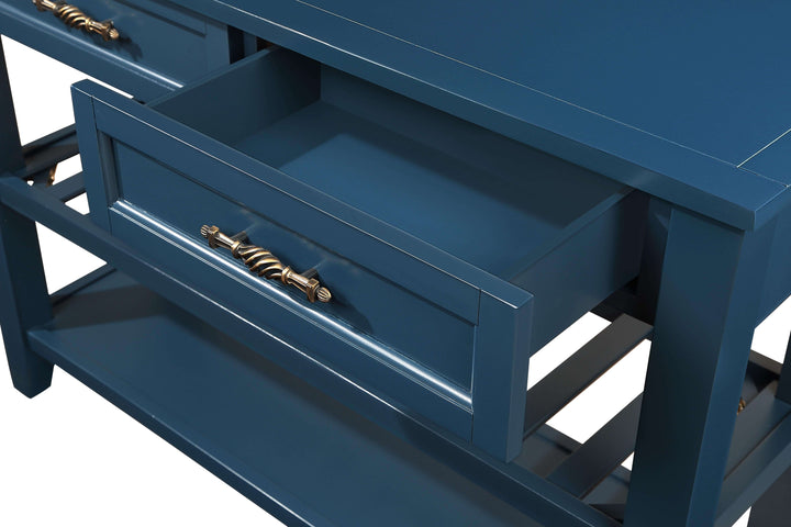 Navy Blue Console Table | Blue Console Table | RayArt®️