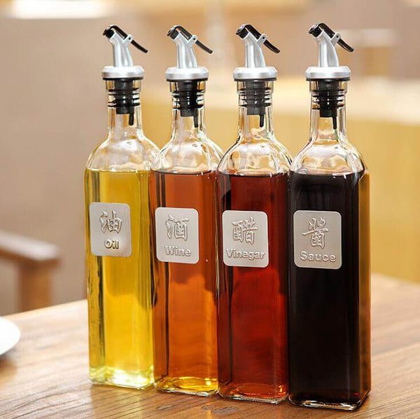 Kitchen Bottle Dispenser | Oil Glass Bottle | RayArt®️