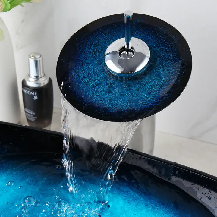 Blue Vortex Basin Set | Wash Basin Set | RayArt®️