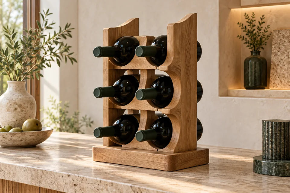 AI-assisted RayArt Sculpted Wine Display concept; not completed physical work